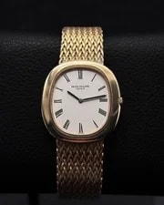 Patek Philippe — Patek Philippe Golden Ellipse 36MM White Dial 18K Yellow Gold Bracelet (3589) — Watch — resale