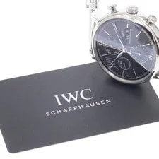 IWC — IWC Portofino Chronograph IW391030 42mm SS Black #C21754 — Watch — resale