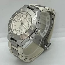 Cartier Chronoscaph 2424 Quartz White Dial 4