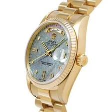 Rolex Day-Date 18238A 36mm Yellow Gold Blue #WW261 2