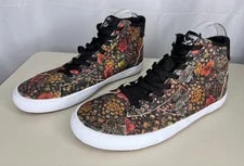Vans the Lizzie Armonto Dark Floral VR3 Cush Mid Lace Up Skater 10 /W 4