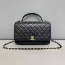 Chanel — Authentic Chanel Smooth Top Handle Flap — Handbag — resale
