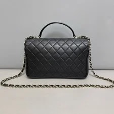 Authentic Chanel Smooth Top Handle Flap 2