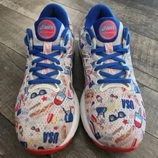 Asics Gel-Cumulus 23 4th of July USA AOP Size 9 011B280 Running 2