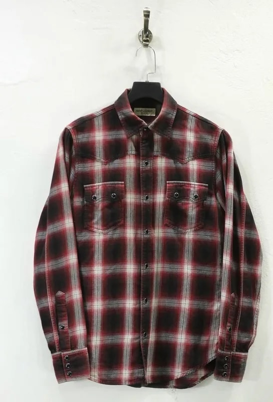 Saint Laurent — Saint Laurent Paris Checked Shirt — streetwear — resale