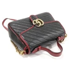 Gucci Small Matelassé GG Marmont Top Handle 2WAY 498110 157373412 3