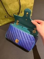 Gucci GG Marmont Chevron Trim Chain 2