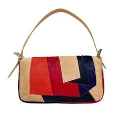 Fendi Baguette Colorful Geometric Cut Pony Hair 2