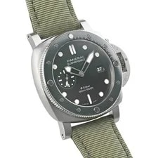 Panerai Submersible Quaranta Quattro ES Steel Verde Smerado PAM01287 TO309122 3
