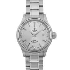 Tudor Style 28mm Stainless Steel Silver Diamond Dial 12100-0003 2