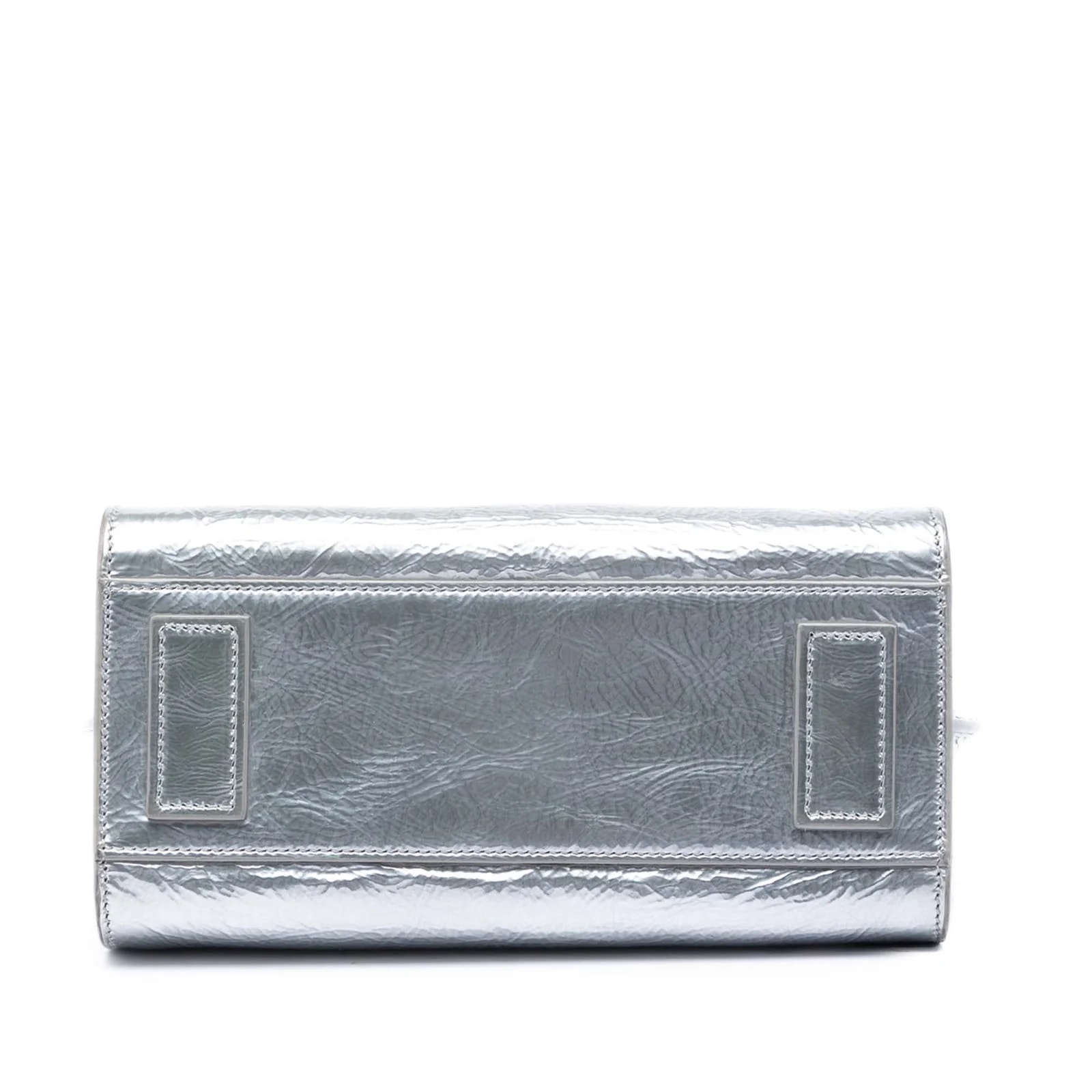 Nano Metallic Crinkled Supple Sac de Jour Satchel 3