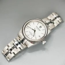 Tudor Sliver Linen Dial Glamour M55000-0003 Auto 36mm Date Ceramic 2