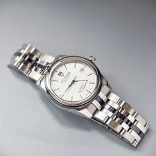 Tudor Sliver Linen Dial Glamour M55000-0003 Auto 36mm Date Ceramic 4