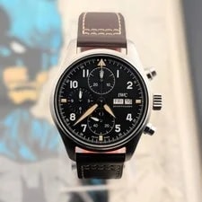 IWC Schaffhausen Pilot's Chronograph Spitfire IW387903 Complete Box Papers 41mm