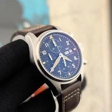 IWC Schaffhausen Pilot's Chronograph Spitfire IW387903 Complete Box Papers 41mm 2