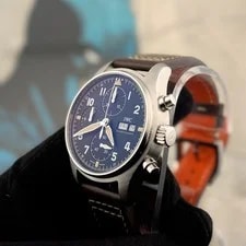 IWC Schaffhausen Pilot's Chronograph Spitfire IW387903 Complete Box Papers 41mm 3