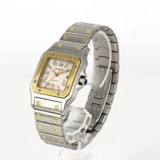 Authentic [Unserviced - Value Price] Cartier Santos Galbee LM Combination W2... 2
