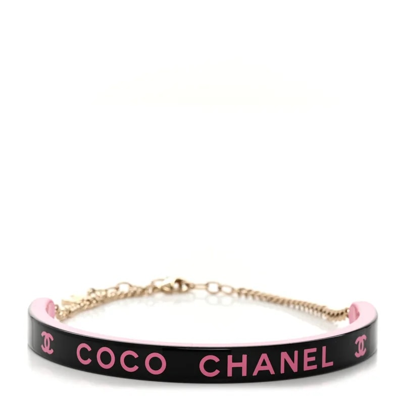 Chanel — Resin Logo Choker — Jewelry — resale