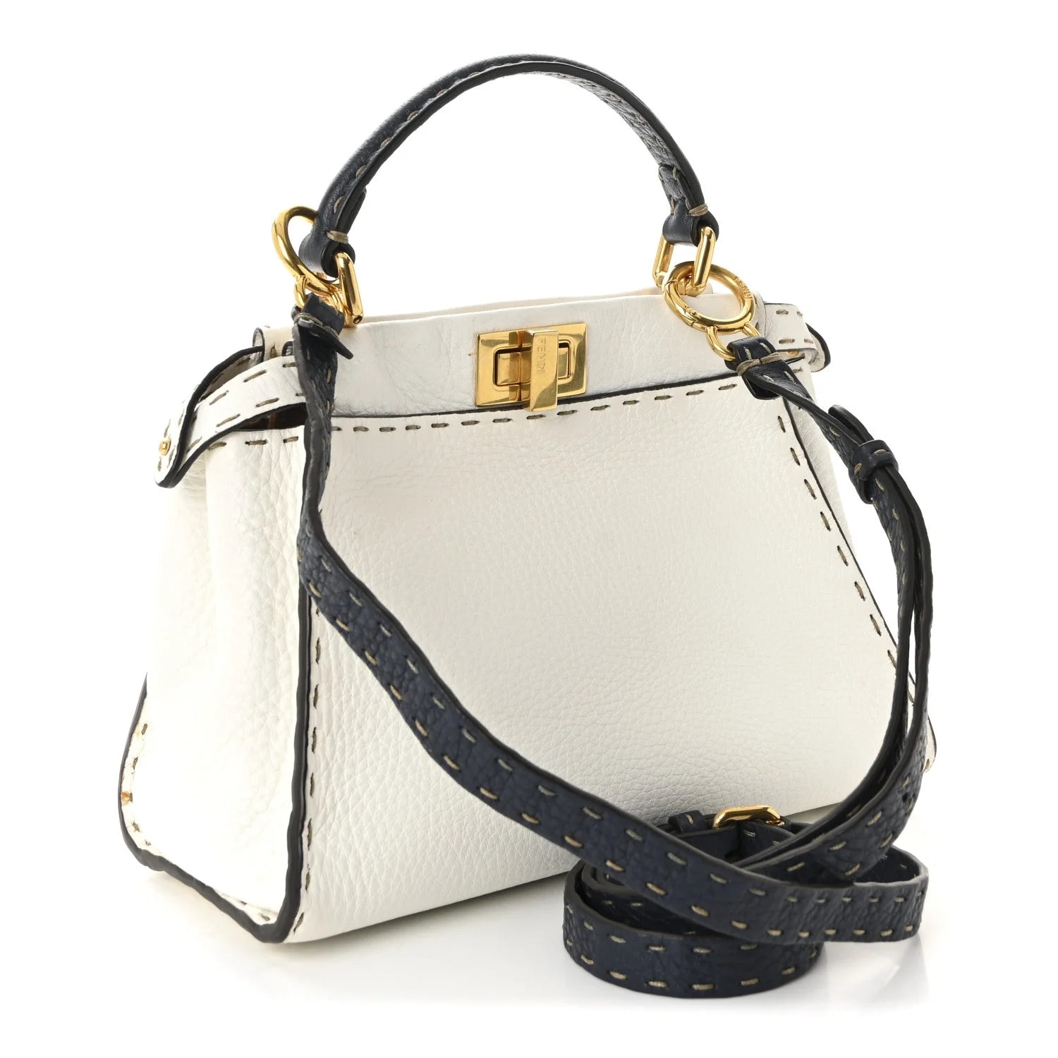 Cuoio Romano Mini Peekaboo Iconic Satchel Indaco Saddler 3