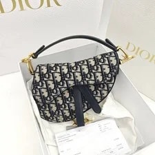 Dior — Dior Small Old Flower Saddle Size: 21*18*5cm — Handbag — resale