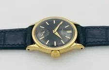 Patek Philippe Calatrava 96 18K Gold Black Dial 1954 Box & Paper 3