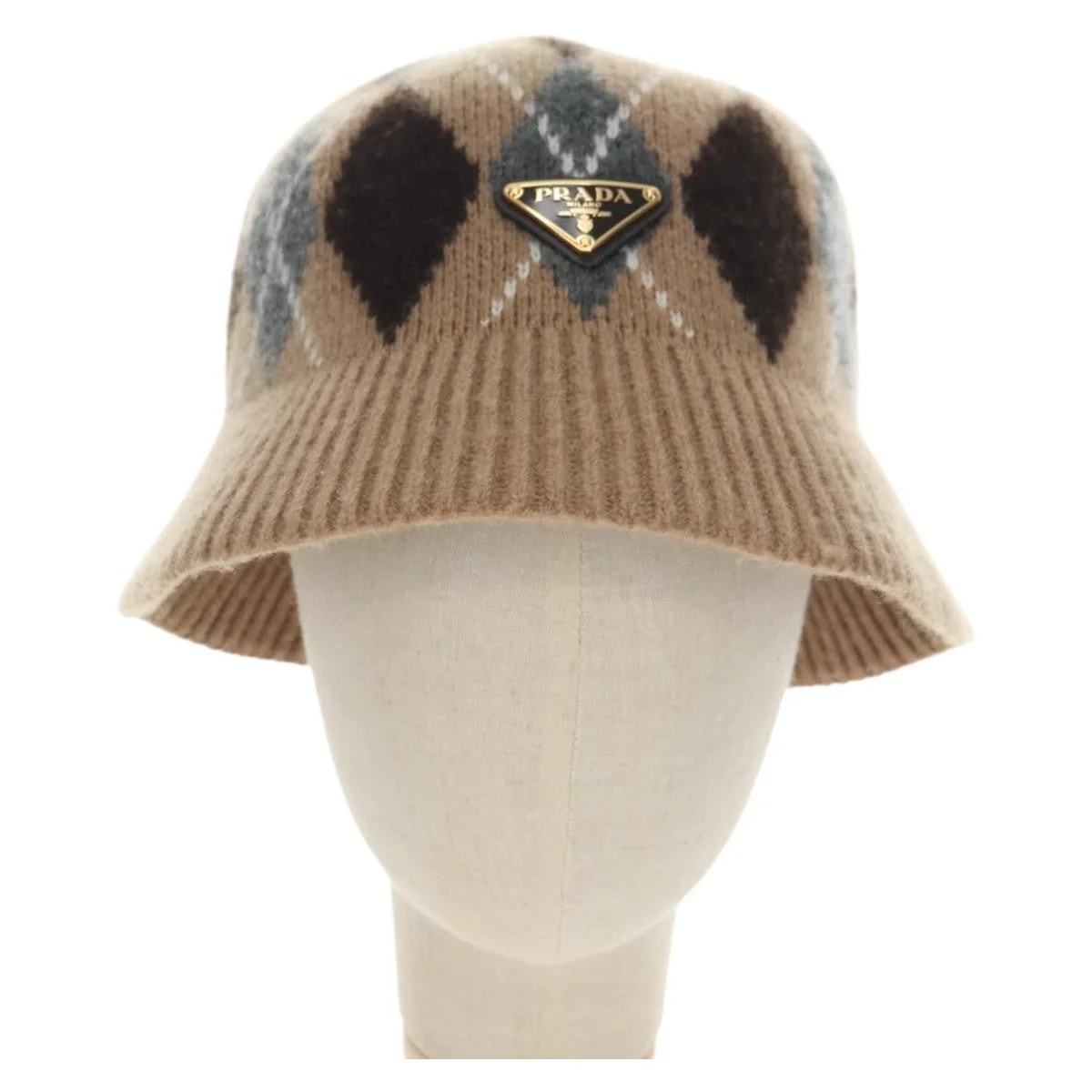 Prada — Prada Triangle Logo Bucket Hat & Head Accessory — Accessory — resale