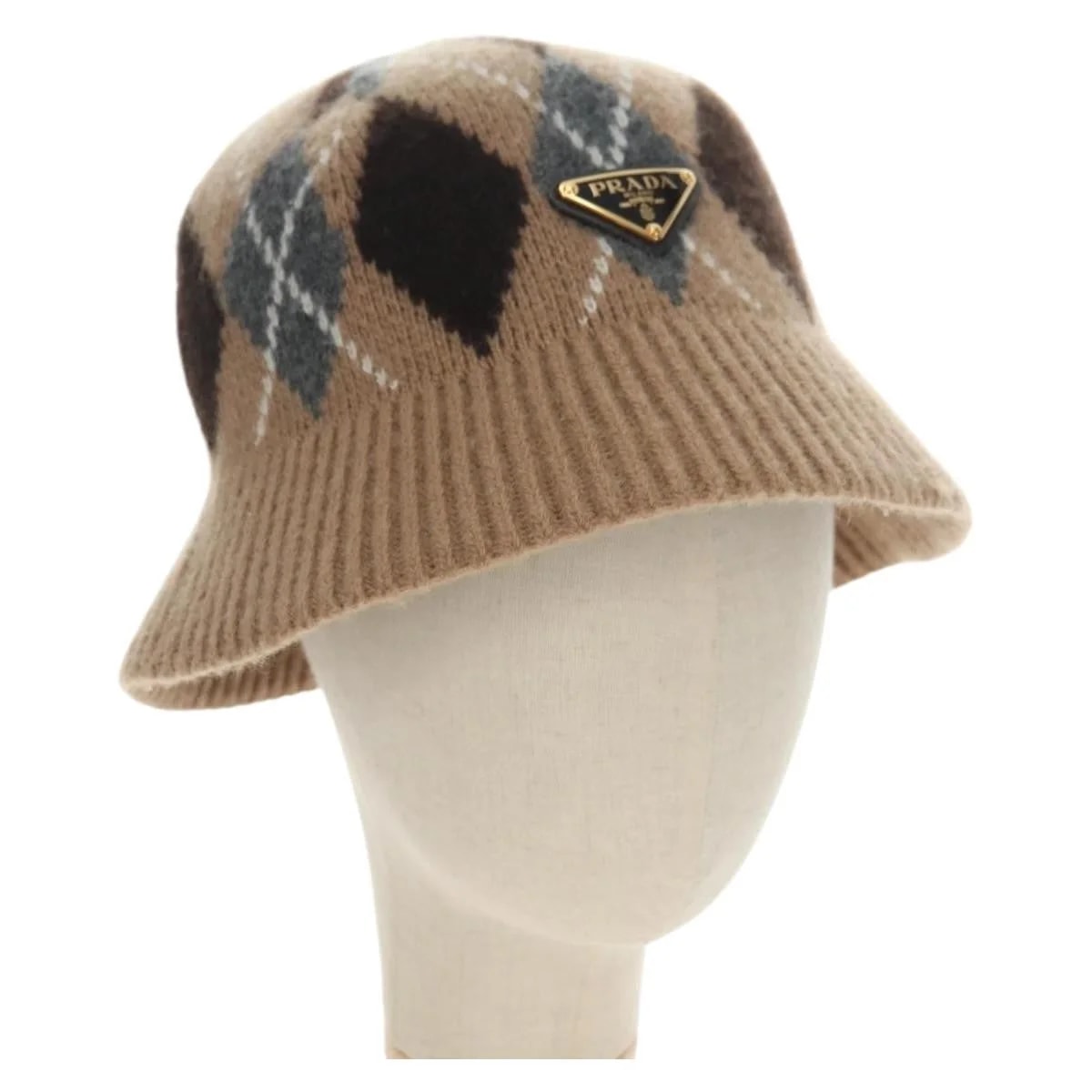 Prada Triangle Logo Bucket Hat & Head Accessory 3