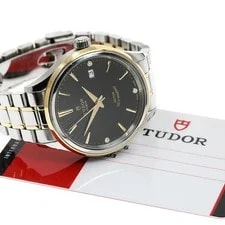 Tudor 12503 Style YG Combo 3P Diamond Auto From Japan 2