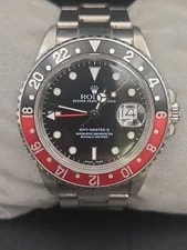 Rolex — Rolex Oyster Perpetual Date Gmt Coke Bezel 40mm Black Date Dial 16760 — Watch — resale
