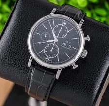IWC — IWC Portofino Chronograph Black Dial IW391002 With Box & Papers — Watch — resale