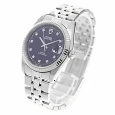 Tudor 74034 Prince Date 10P Diamond White Gold Bezel Automatic Navy 3