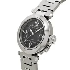Cartier Pasha C W31076M7 ( 2324) 35mm Stainless Steel Black #WW7668 2