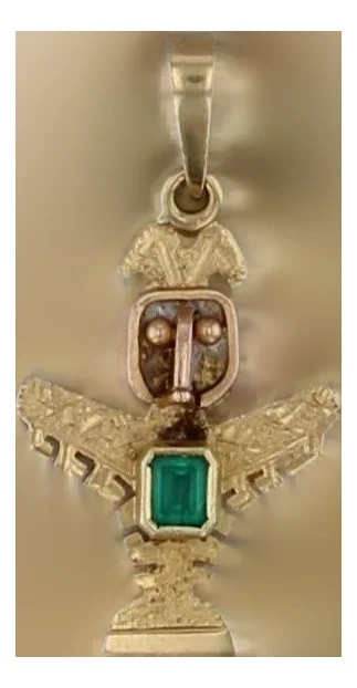 0.20ct Tribal Bird 18k Yellow Gold — Jewelry — resale