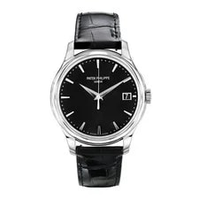 Patek Philippe Calatrava 39MM Grey Index Hour Markers Dial White Gold 4