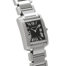 Cartier Tank W51026Q3 ( 2384) 25mm Stainless Steel Black #WW2582 3