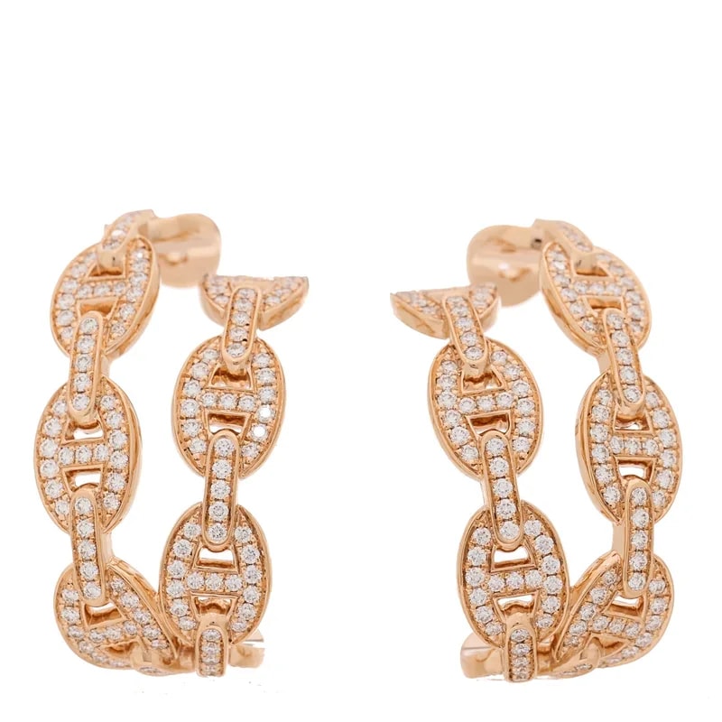 Hermès — 18K Rose Gold Chaine d'Ancre Enchainee Cuff — Jewelry — resale