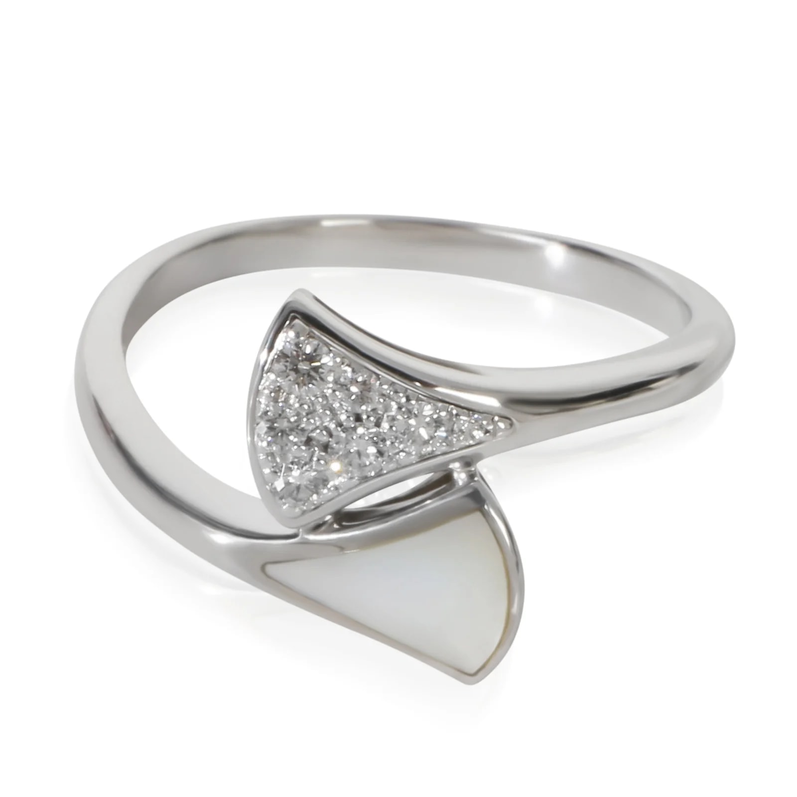 Bvlgari — Bvlgari White Gold Mother of Pearl and Divas Dream 18k — Jewelry — resale