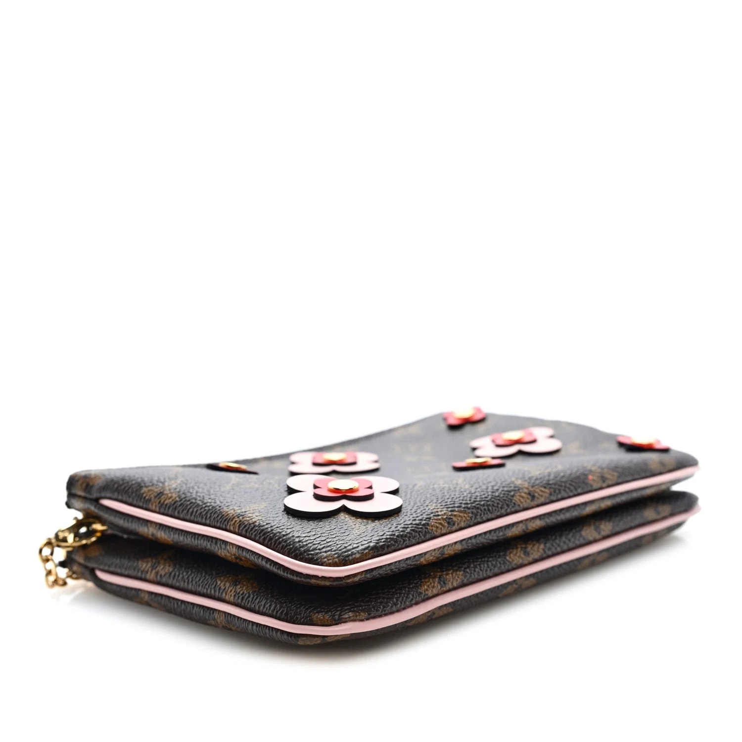 Blooming Flowers Double Zip Pochette 4
