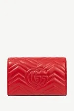 Gucci GG Marmont Matelasse Chevron Wallet on Chain 4