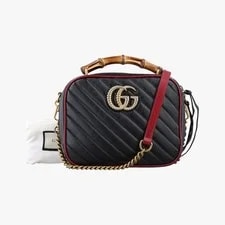 Gucci — Gucci GG Marmont Bamboo Top Handle 602270 — Handbag — resale
