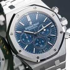 Audemars Piguet — Audemars Piguet Royal Oak Blue Dial Stainless Steel Chronograph 41mm 26320ST — Watch — resale