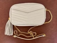 Yves Saint Laurent ($1850) Mini Lou W/ Chain & Tassel 3