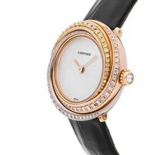 Cartier Trinity Tri Color Gold Diamond Set 27mm Quartz Strap WG200541 2