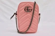 Gucci GG Marmont Mini Vertical Phone Crossbody Matelasse 2