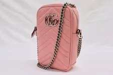 Gucci GG Marmont Mini Vertical Phone Crossbody Matelasse 3