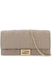 Fendi Baguette Napa Continental Wallet With Chain 157204113 4