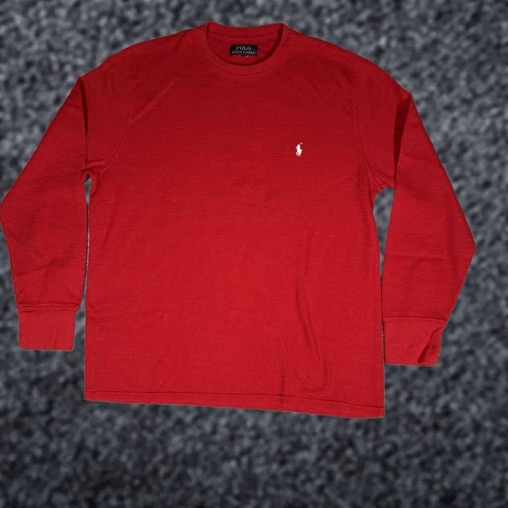 Polo Ralph Lauren — Polo Ralph Lauren LS Pull Over Waffle Shirt XL W/ Pony — streetwear — resale