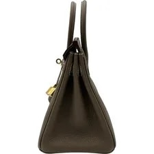 Hermes Birkin 25 K Stamp Etoupe Hardware Dust #OK018 4