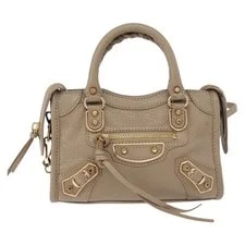 Balenciaga Mini City 2way Tone 453293 Auth ka5352V 2