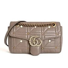 Gucci — Gucci GG Marmont Matelassé Studded Flap 443497 — Handbag — resale